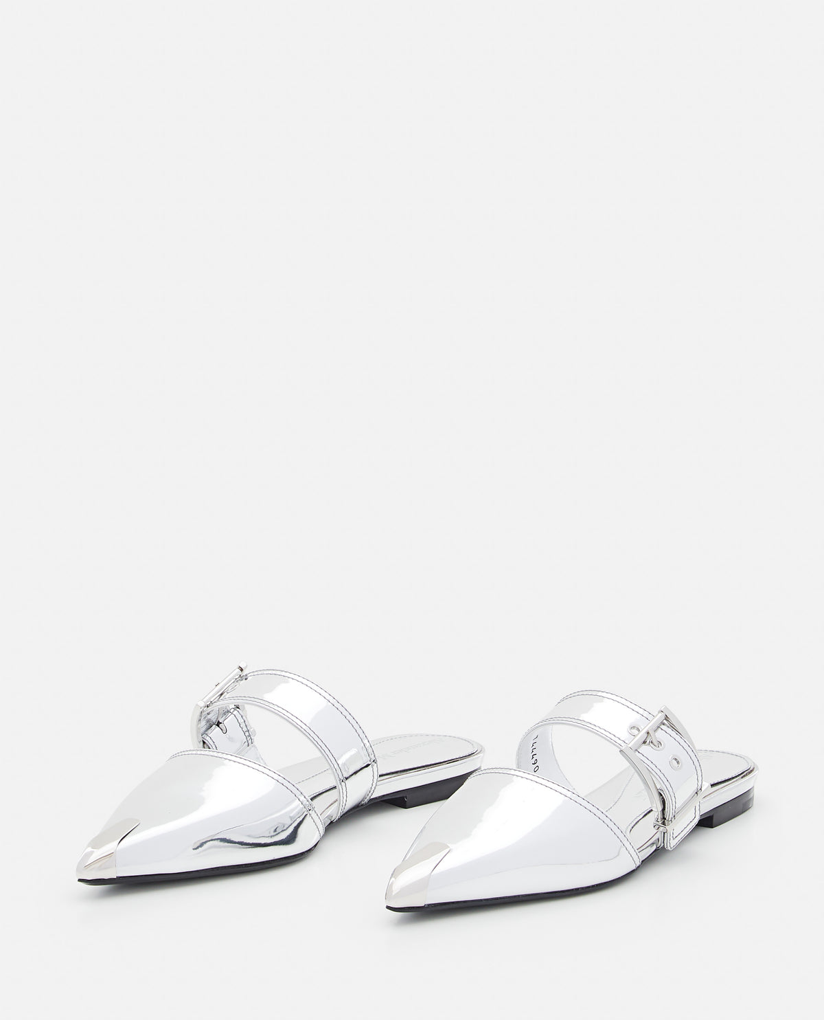 Alexander McQueen Alexander Mcqueen Women Mirror Pointed Open Back Sandals