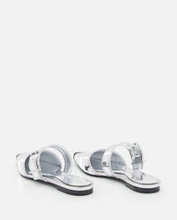 Alexander McQueen Alexander Mcqueen Women Mirror Pointed Open Back Sandals