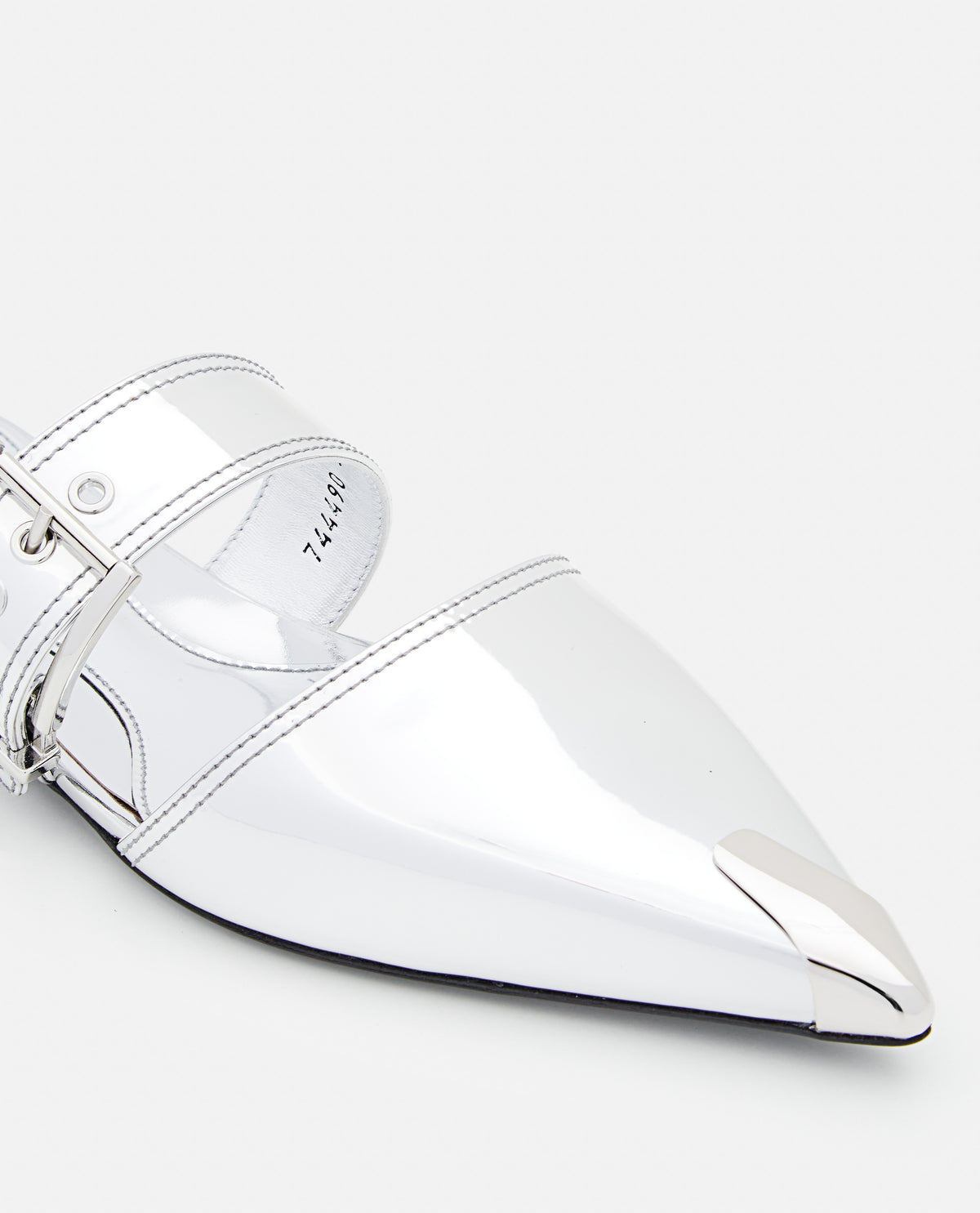 Alexander McQueen Alexander Mcqueen Women Mirror Pointed Open Back Sandals