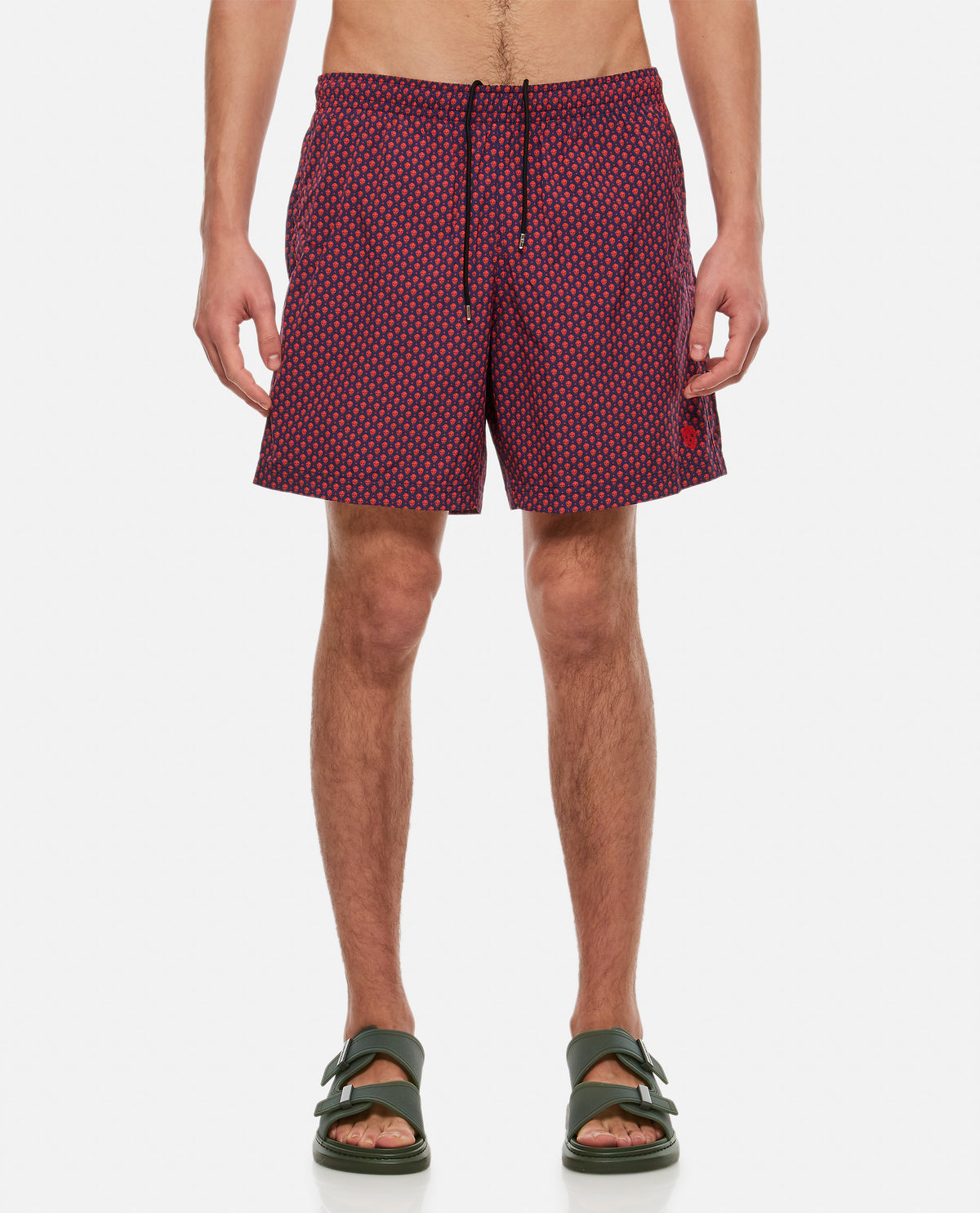 Alexander Mcqueen Men Dots Skull Swimshorts