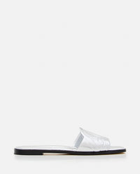 Alexander McQueen Alexander Mcqueen Women Flat Leather Slide Sandal