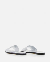Alexander McQueen Alexander Mcqueen Women Flat Leather Slide Sandal