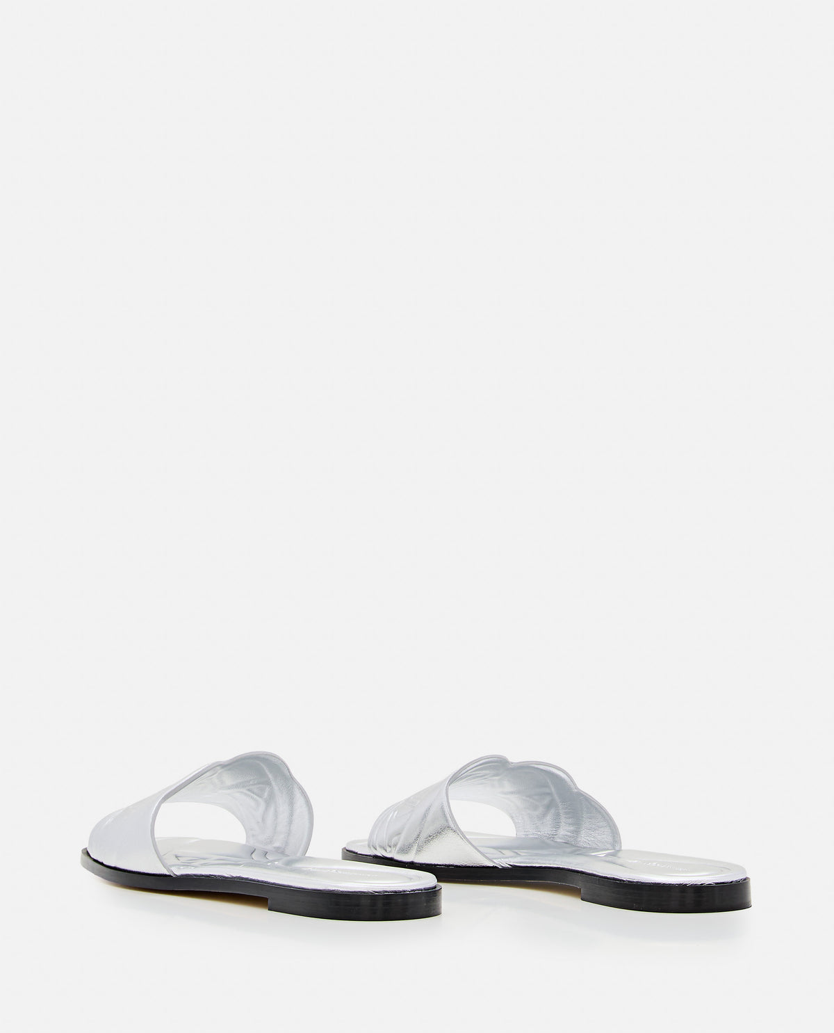 Alexander McQueen Alexander Mcqueen Women Flat Leather Slide Sandal