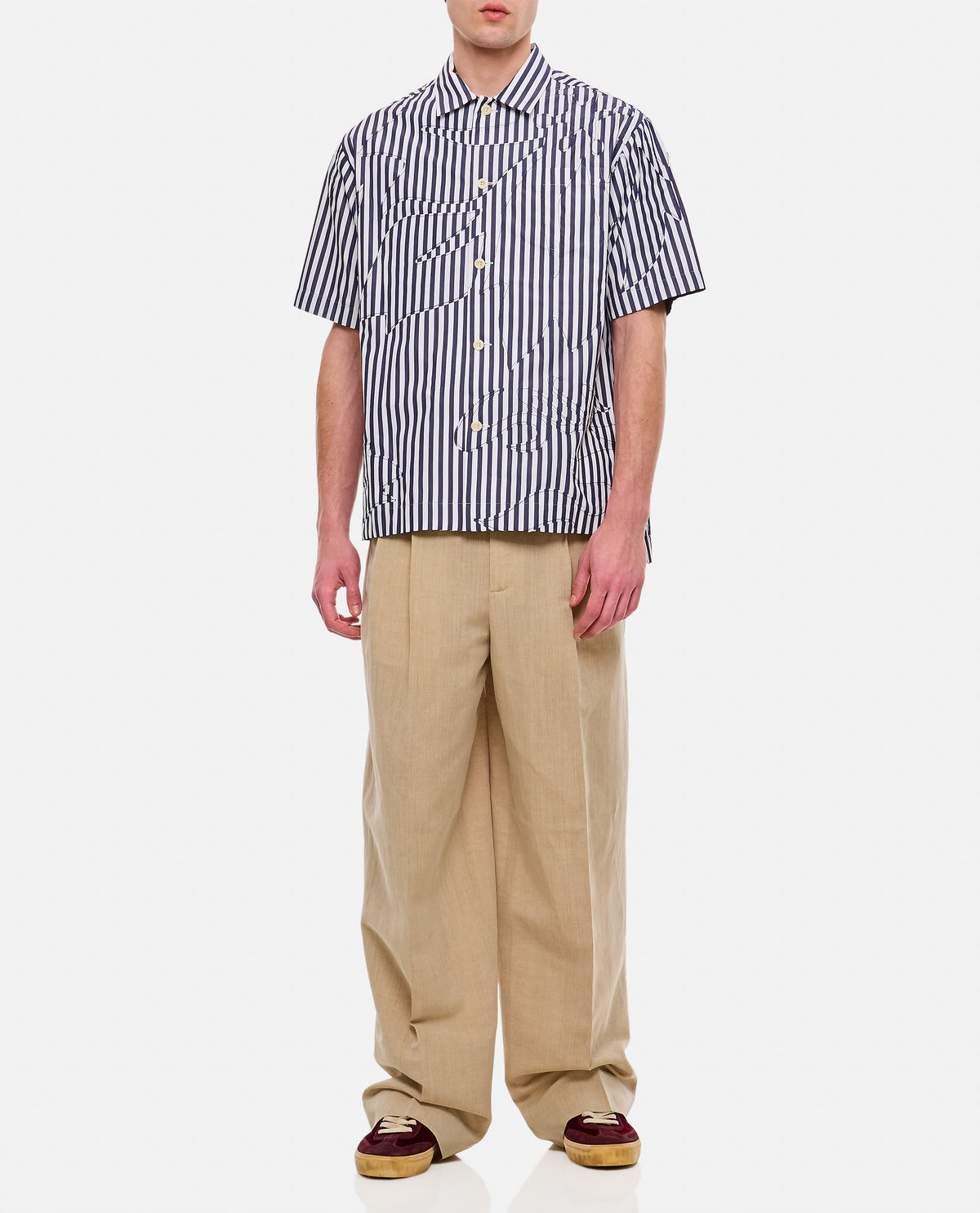 Sacai Men Cotton Poplin Shirt