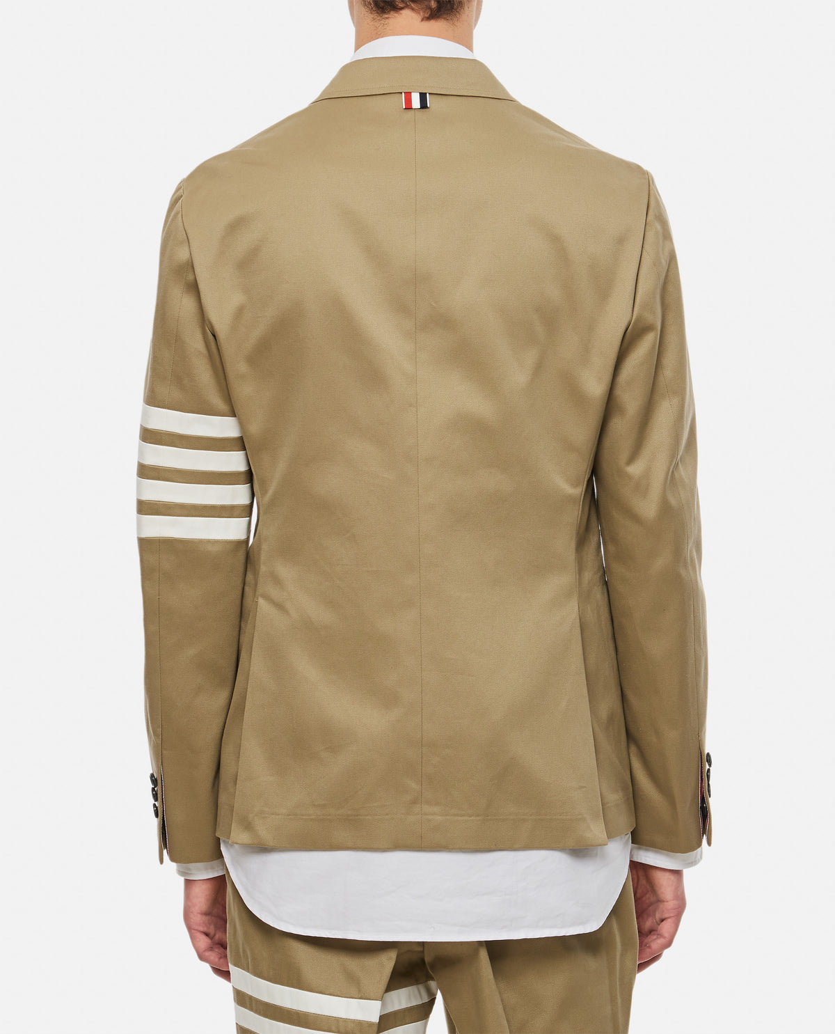 Thom Browne Men Classic Sport Jacket W/ 4 Bar In Cotton Twill