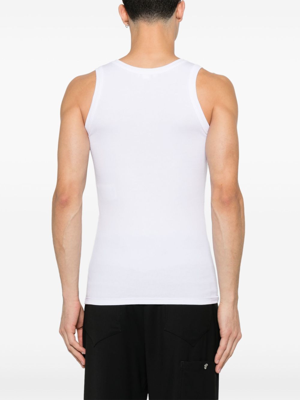 Alexander Mcqueen Men Skull Cotton Tank Top