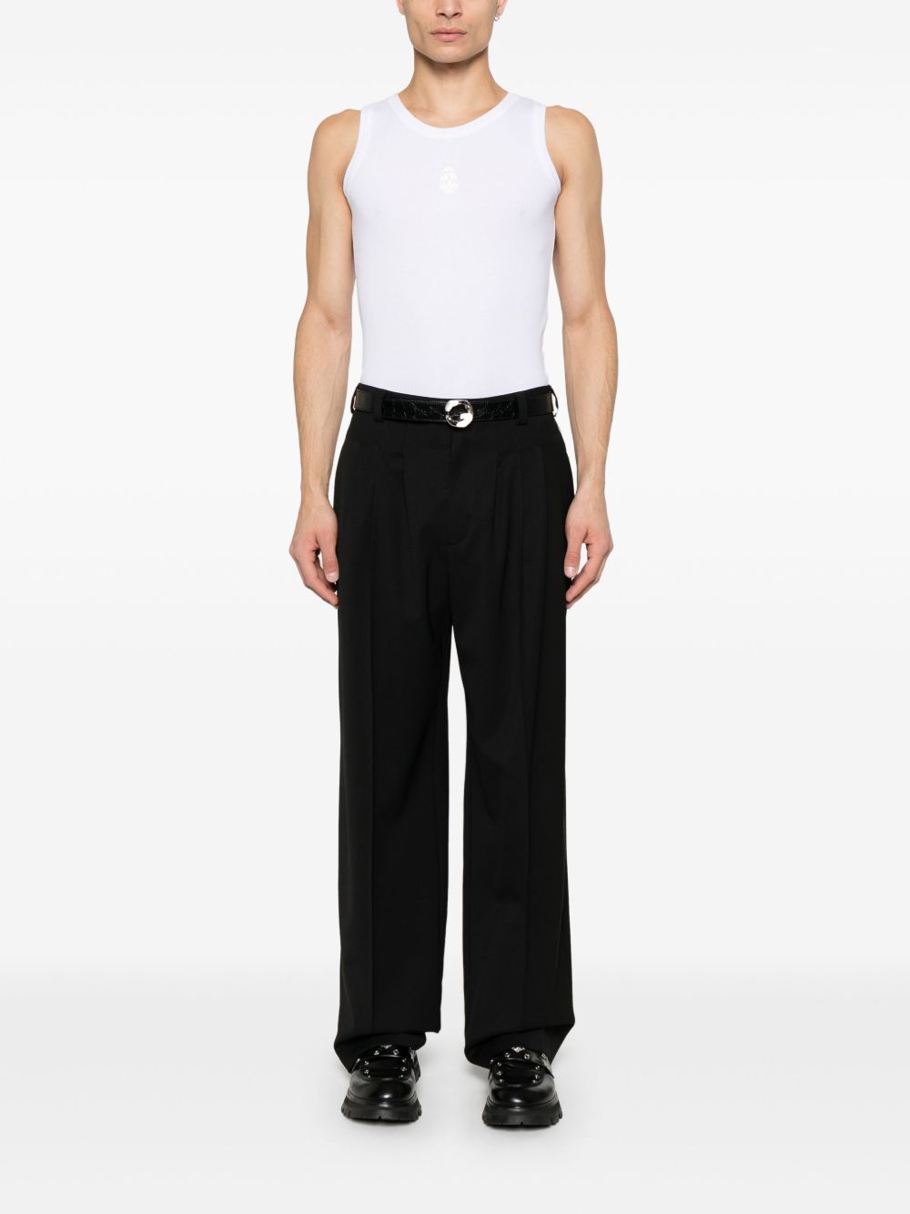 Alexander Mcqueen Men Skull Cotton Tank Top