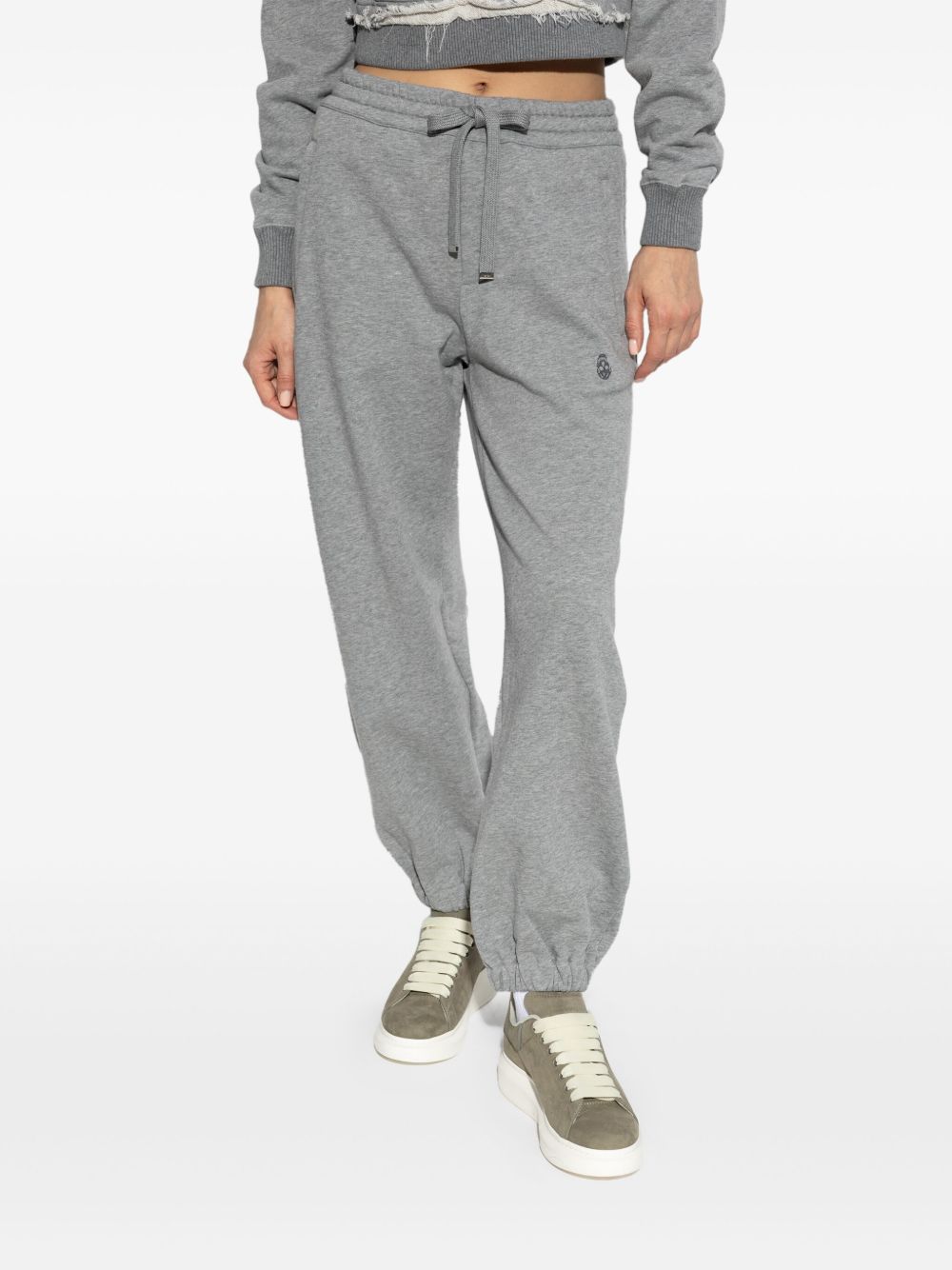 Alexander Mcqueen Women Logo Cotton Sweatpants
