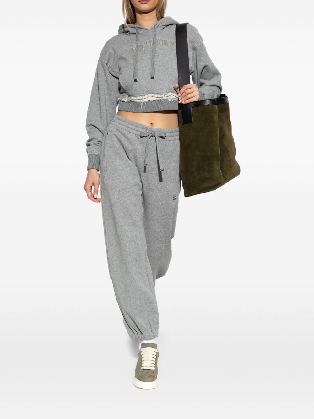 Alexander Mcqueen Women Logo Cotton Sweatpants