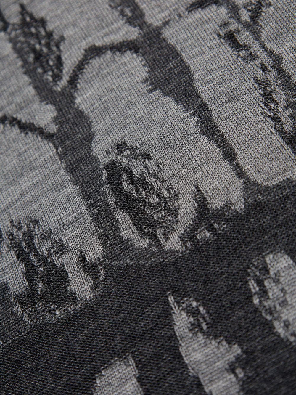 Alexander Mcqueen Men Skull Wool Sweater