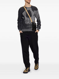 Alexander Mcqueen Men Skull Wool Sweater