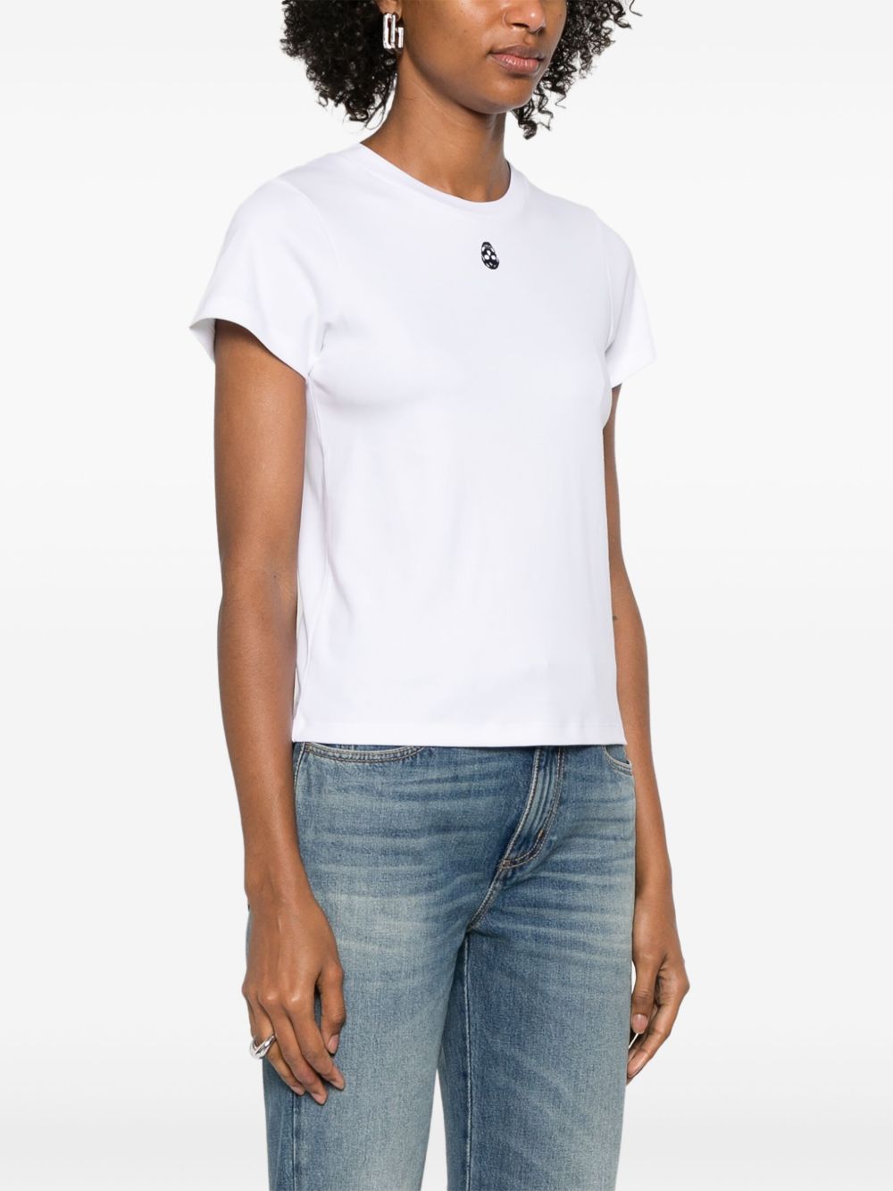 Alexander Mcqueen Women Skull Cotton T-Shirt