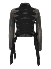 BALENCIAGA Balenciaga Women Lace-Up Denim Jacket
