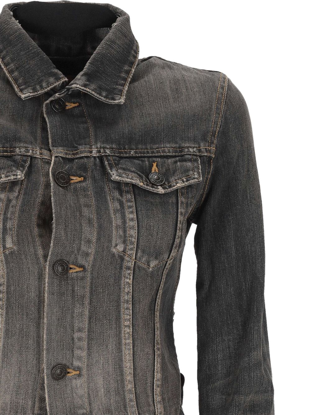 BALENCIAGA Balenciaga Women Lace-Up Denim Jacket