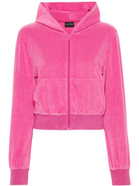 BALENCIAGA Balenciaga Women Velvet Zipped Hoodie