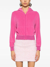 BALENCIAGA Balenciaga Women Velvet Zipped Hoodie
