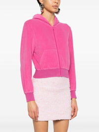 BALENCIAGA Balenciaga Women Velvet Zipped Hoodie