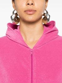 BALENCIAGA Balenciaga Women Velvet Zipped Hoodie