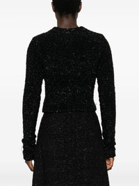 Balenciaga Women Bouclé Cropped Jacket