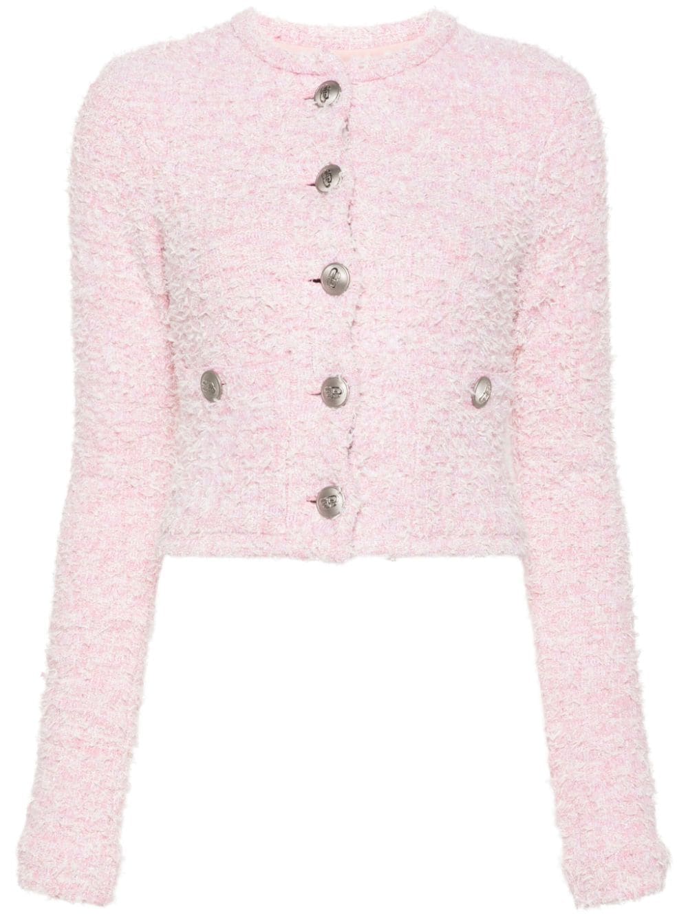 Balenciaga Women Bouclé Cropped Jacket