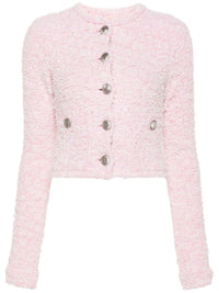 Balenciaga Women Bouclé Cropped Jacket