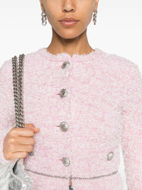 Balenciaga Women Bouclé Cropped Jacket