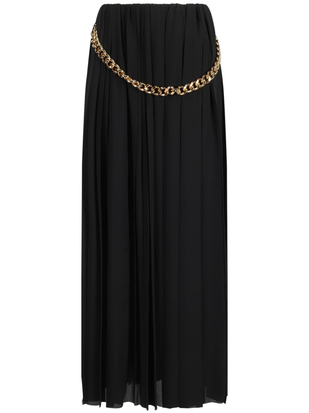 Balenciaga Women Chain Embellished Pleated Skirt
