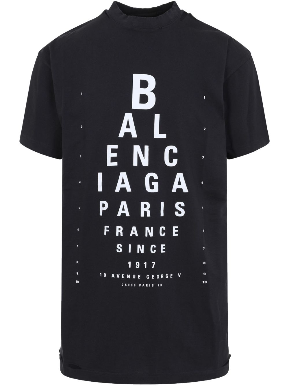 Balenciaga Women Optical Cotton T-Shirt