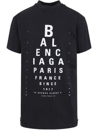 Balenciaga Women Optical Cotton T-Shirt