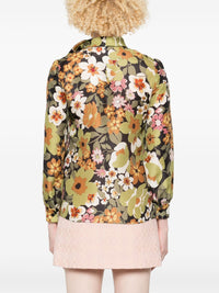 Celine Women Printed Silk Shirt