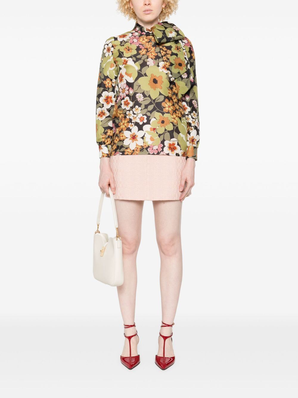 Celine Women Printed Silk Shirt