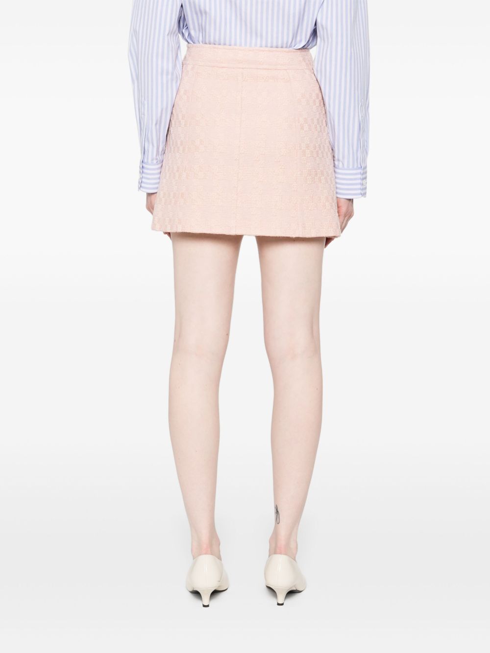 Celine Women Wool Mini Skirt