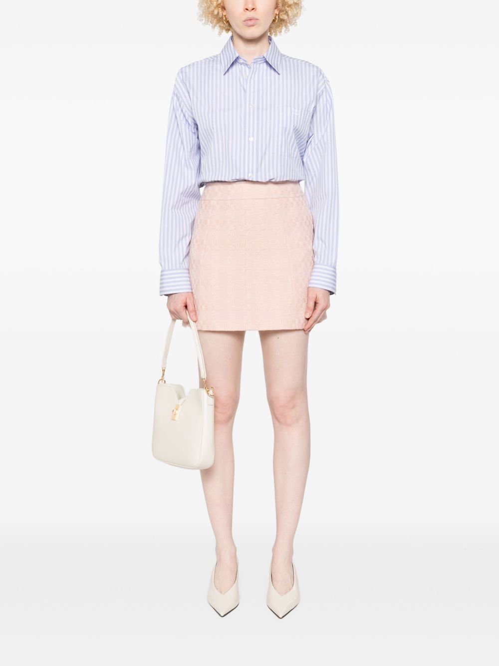 Celine Women Wool Mini Skirt