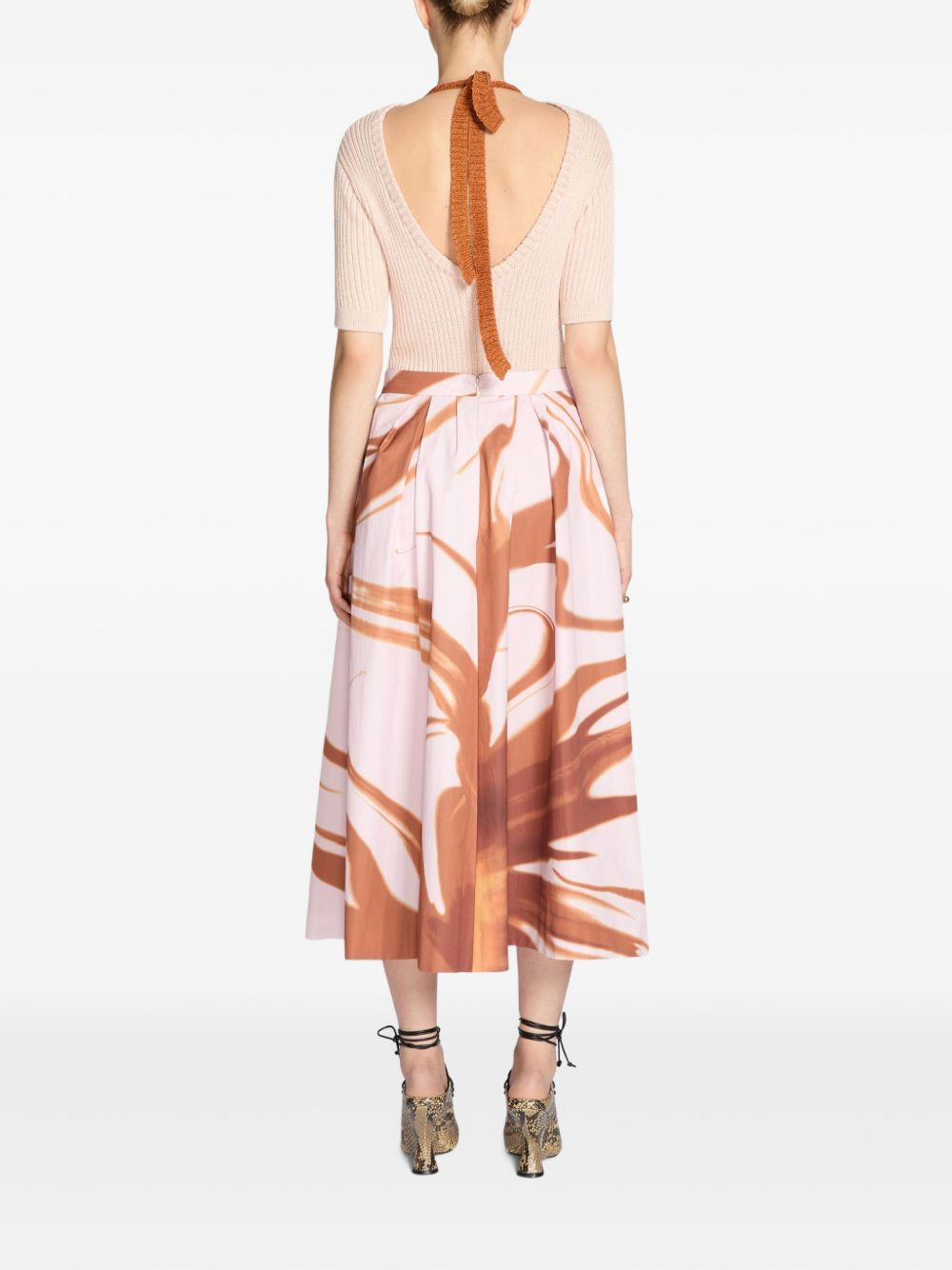 Dries Van Noten Women Soni Printed Midi Skirt