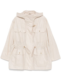 Fay Women Linen And Cotton Blend Parka Coat
