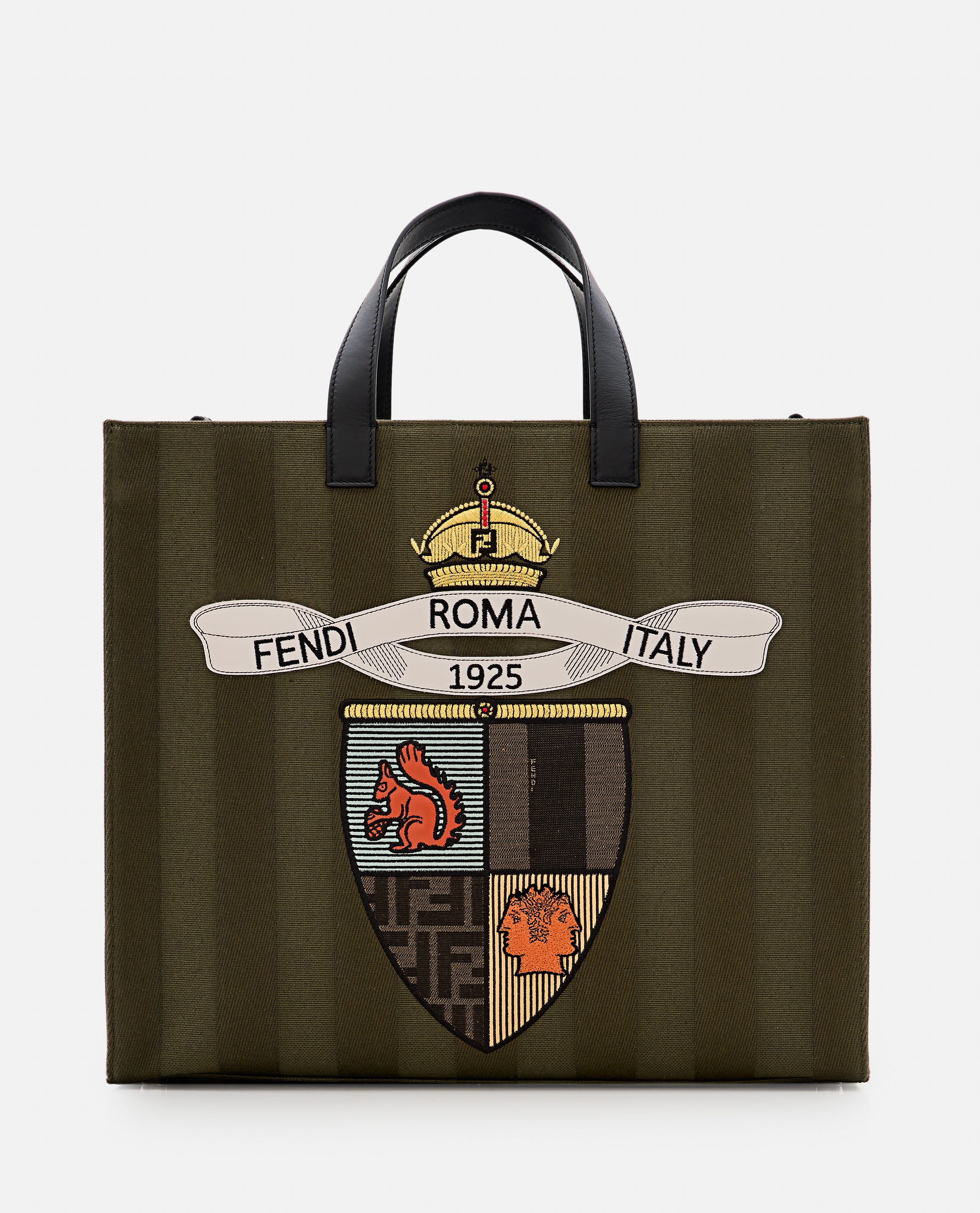 Fendi Men Shopping Bag Canvas Pequin