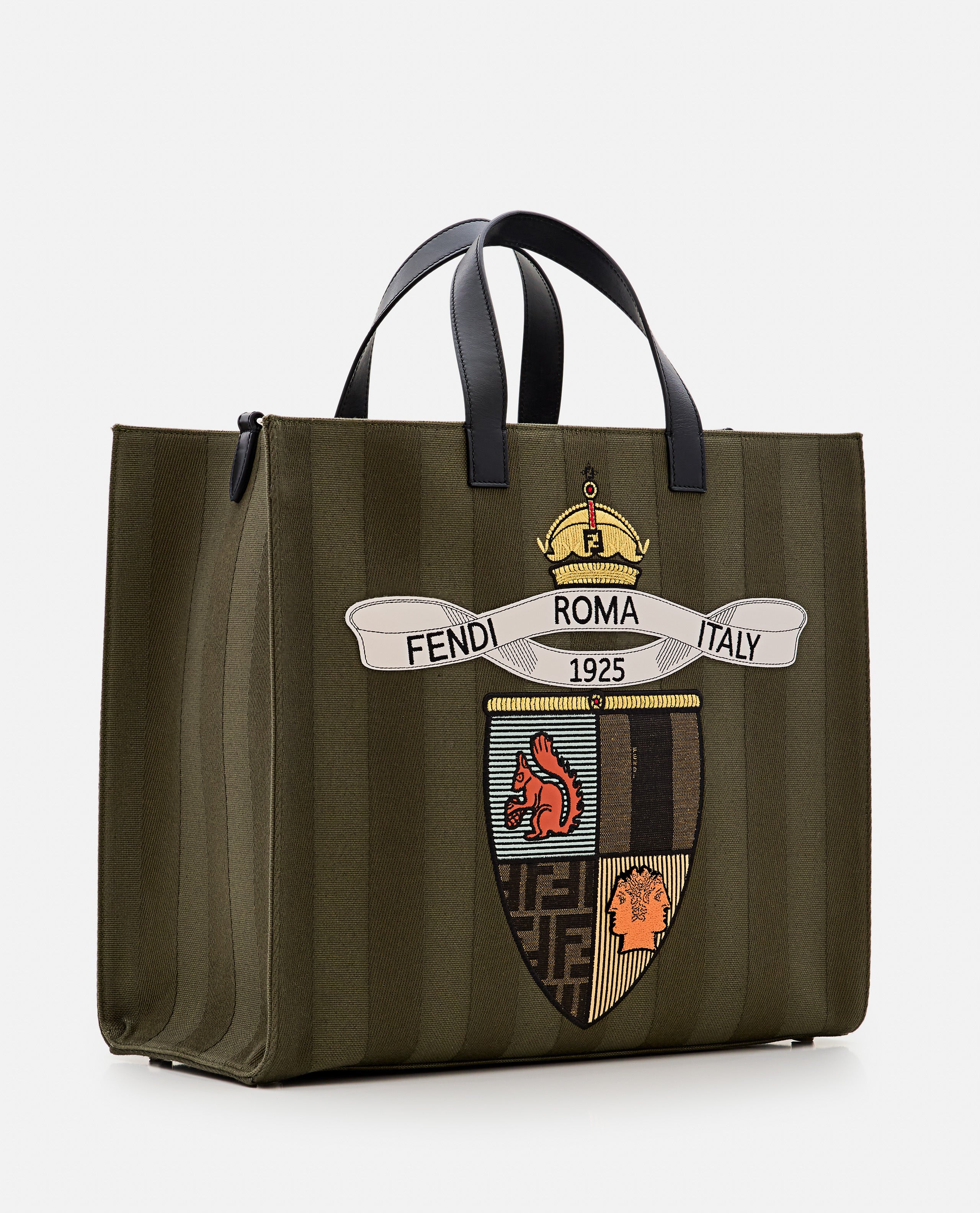 Fendi Men Shopping Bag Canvas Pequin