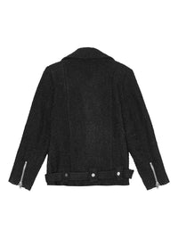 GANNI Ganni Women Boucle Wool Biker Jacket