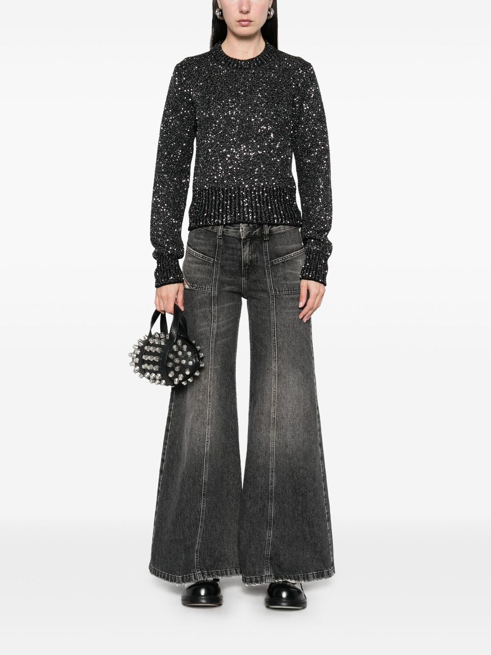 Golden Goose Women Sequined Wool Blend Jumper