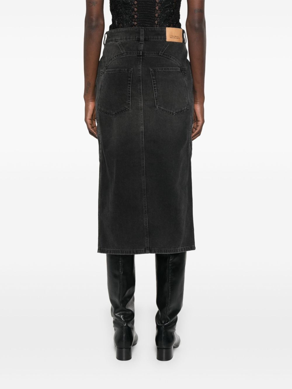 Isabel Marant Women Britt Denim Midi Skirt