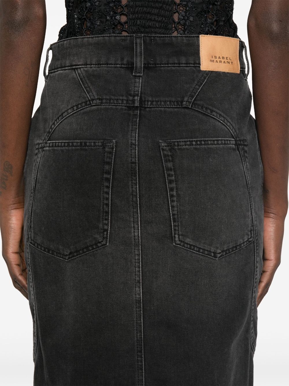 Isabel Marant Women Britt Denim Midi Skirt