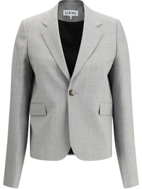Loewe Women Wool Single-Breasted Jacket