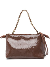 Loewe Women Flamenco Medium Sequined Clutch