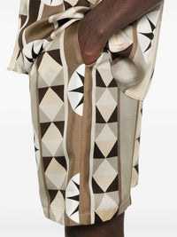 Loewe Paula's Ibiza Men Printed Silk Shorts