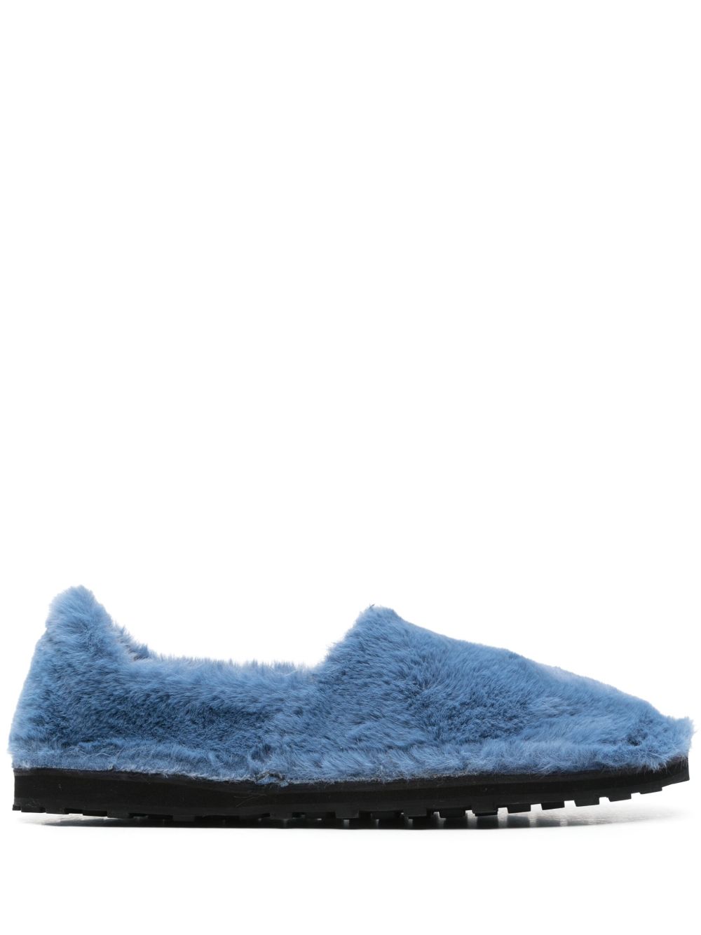 Marni Men Faux Fur Slip-On Loafers