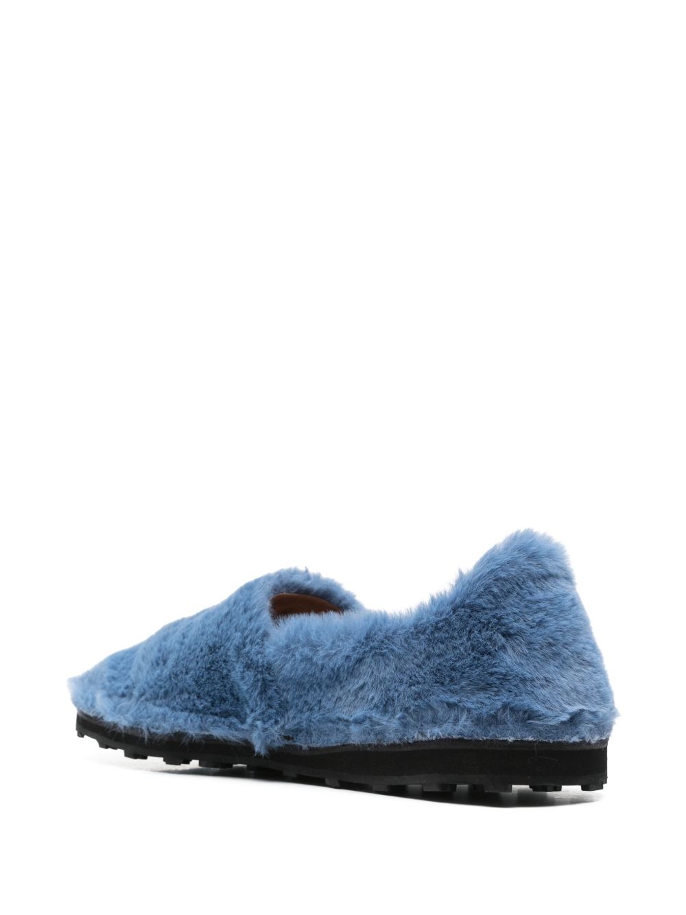 Marni Men Faux Fur Slip-On Loafers