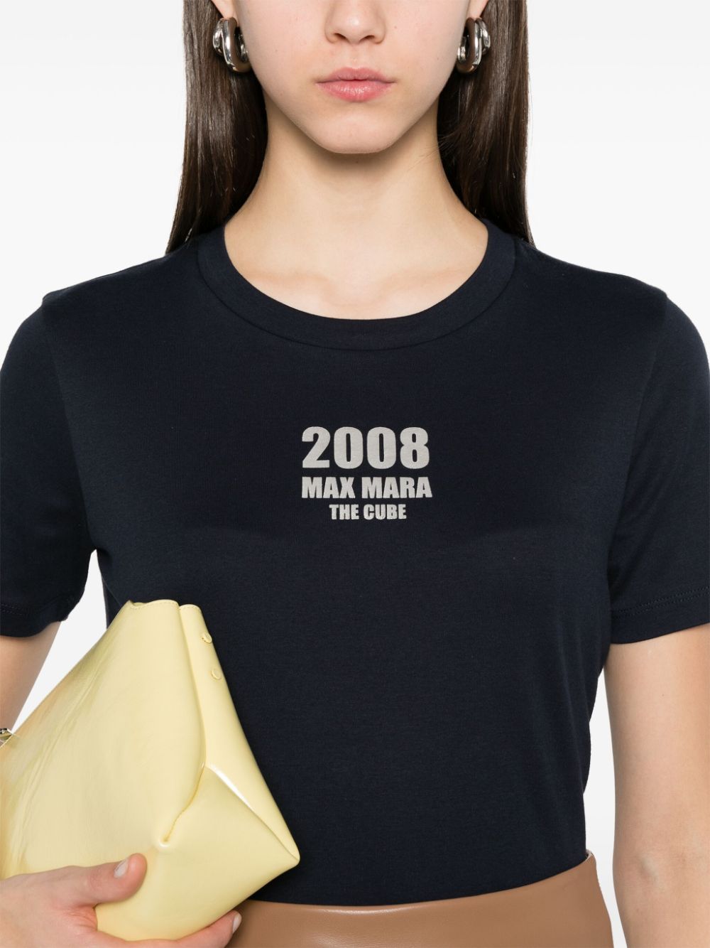 'S MAX MARA 'S Max Mara Women Logo Cotton T-Shirt