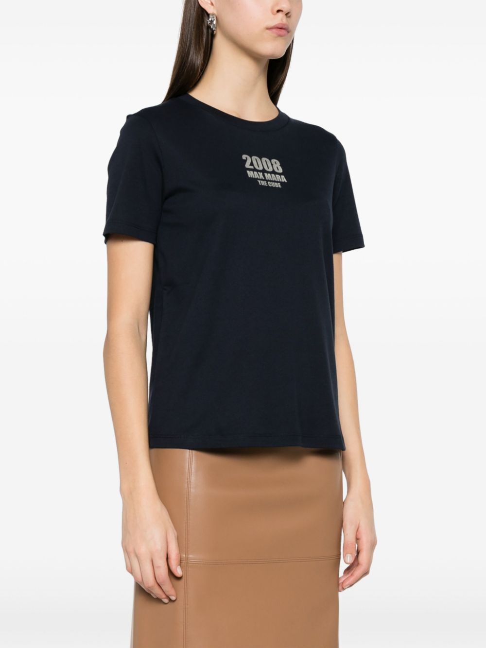 'S MAX MARA 'S Max Mara Women Logo Cotton T-Shirt