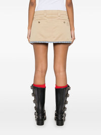 Miu Miu Women Cotton Mini Skirt