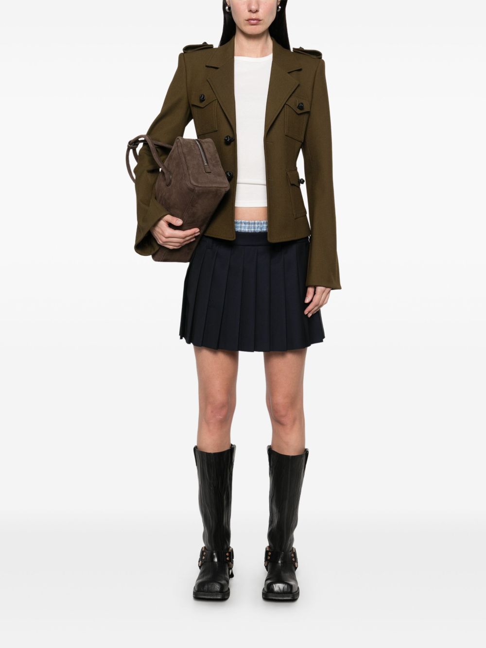 MIU MIU Miu Miu Women Pleated Mini Skirt